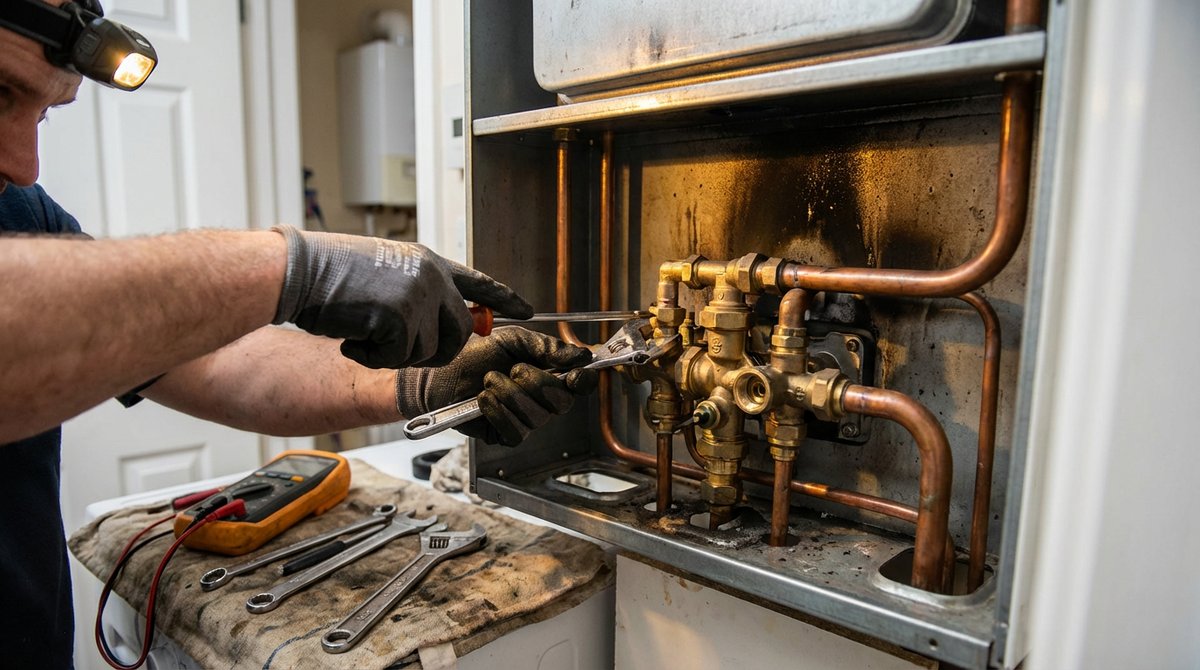 Boiler Installation work example